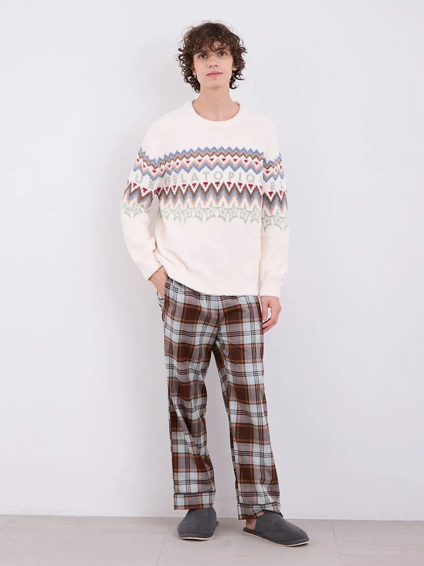 MENS Powder Fair Isle Jacquard Pullover Sweater gallery 6