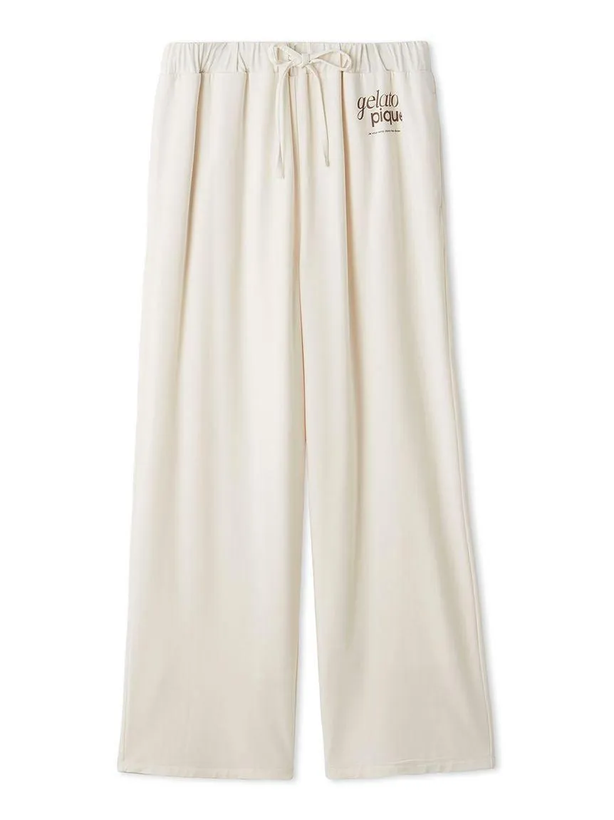 Rayon One Point Logo Pants