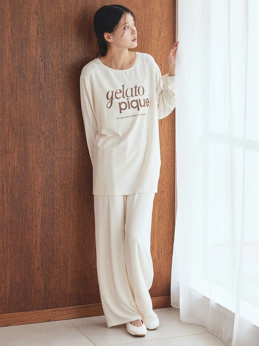 Rayon One Point Logo Pants gallery 1