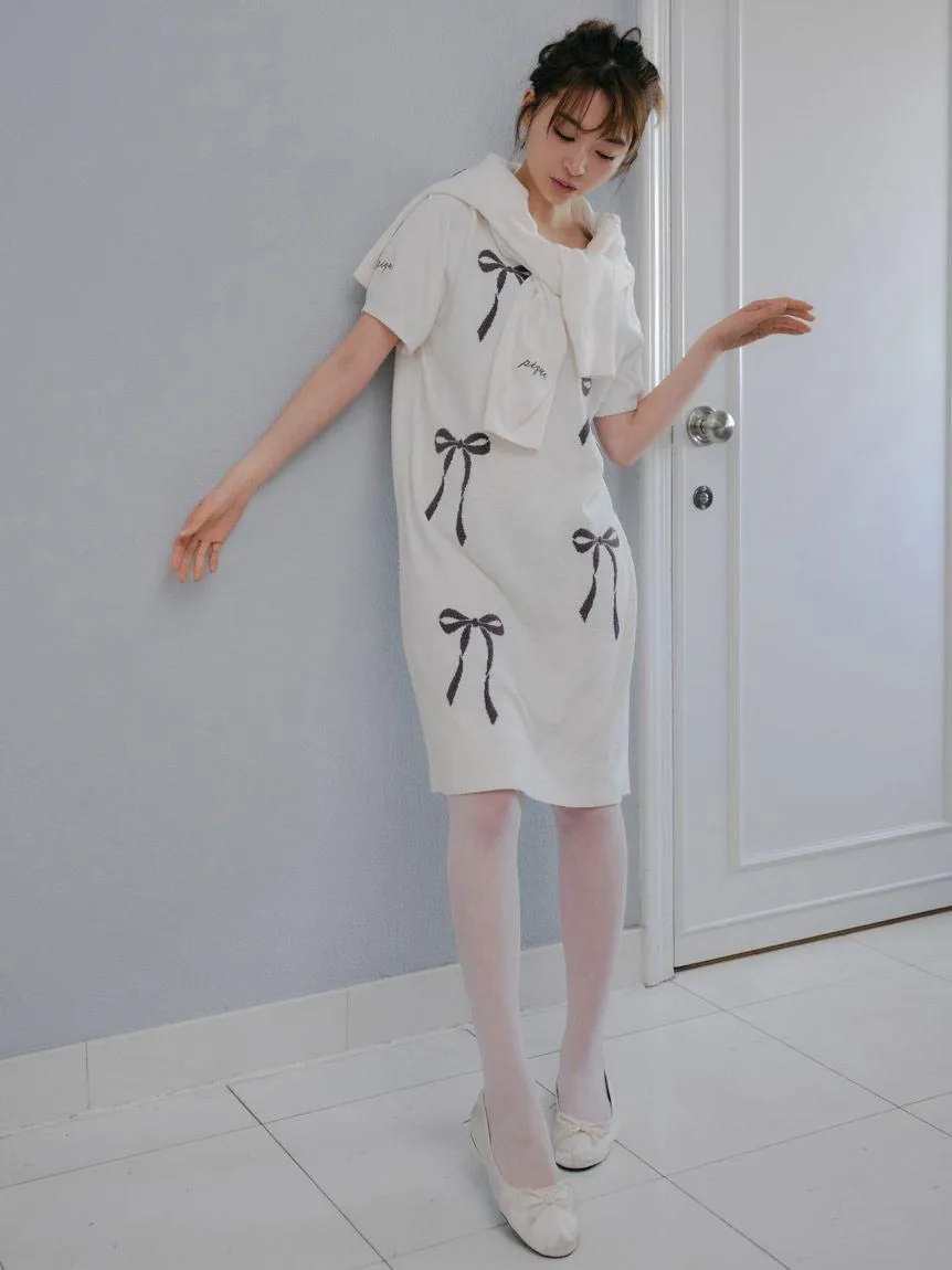 Ribbon Jacquard Lounge Dress gallery 7