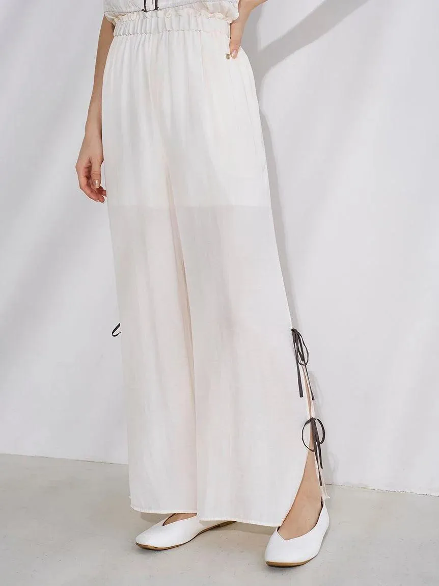 Satin Airy Long Pants gallery 6