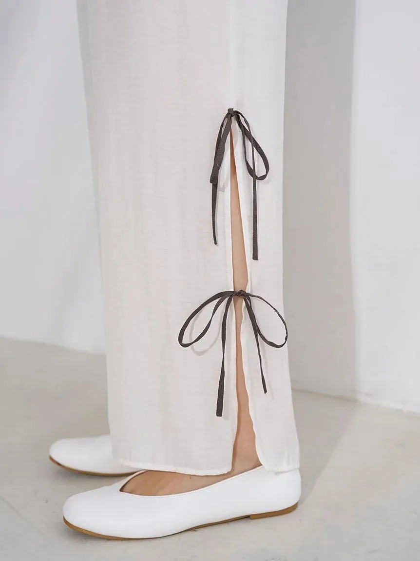 Satin Airy Long Pants gallery 2