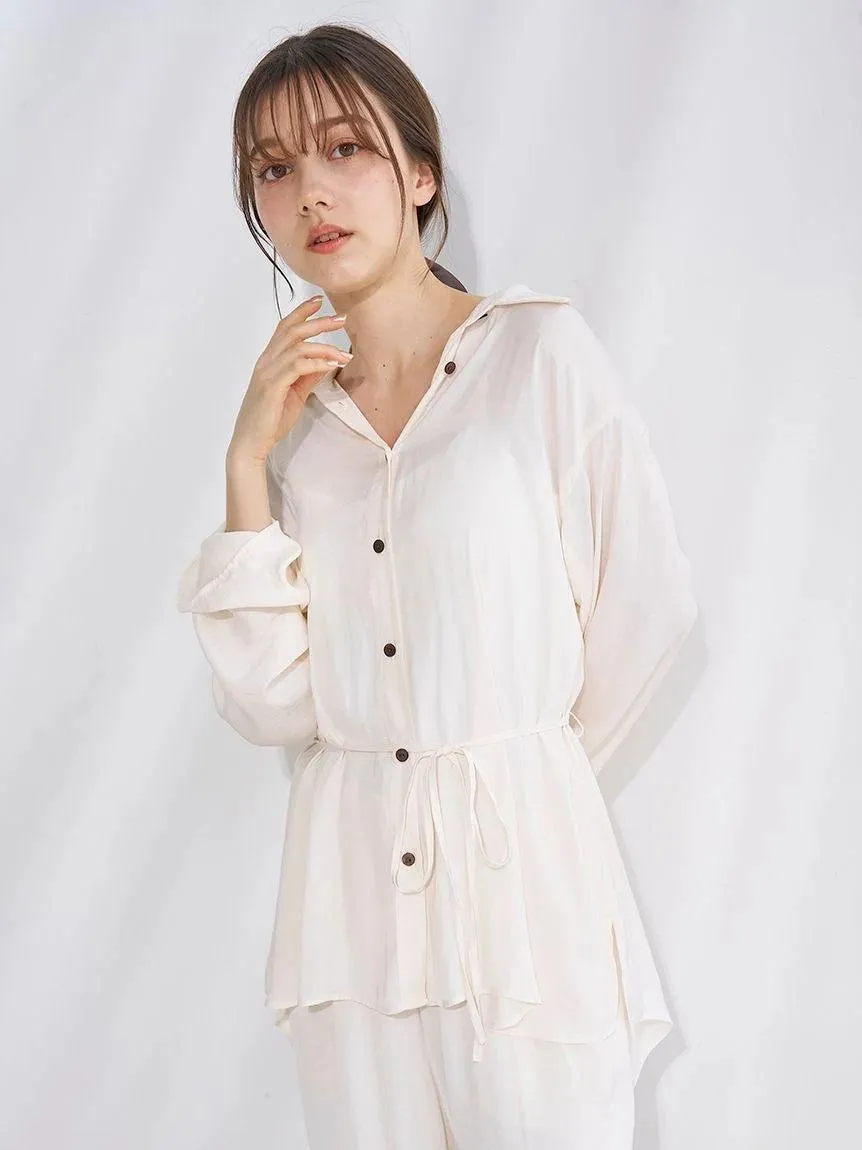 Satin Airy Shirt gallery 7