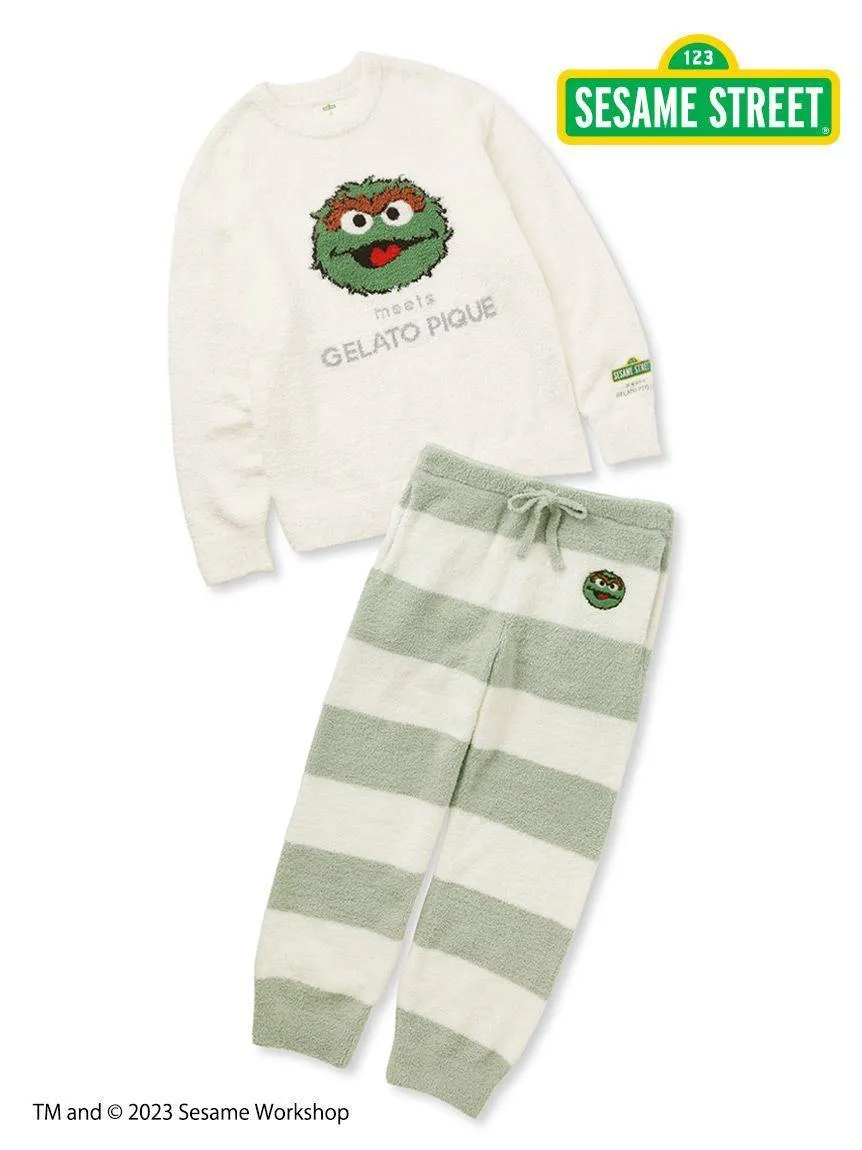 [SESAME STREET][MENS] Jacquard Pullover & Long Pants Loungewear Set gallery 2