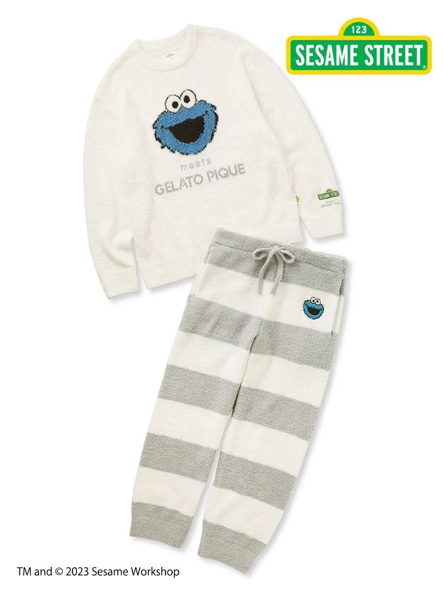 [SESAME STREET][MENS] Jacquard Pullover & Long Pants Loungewear Set gallery 3