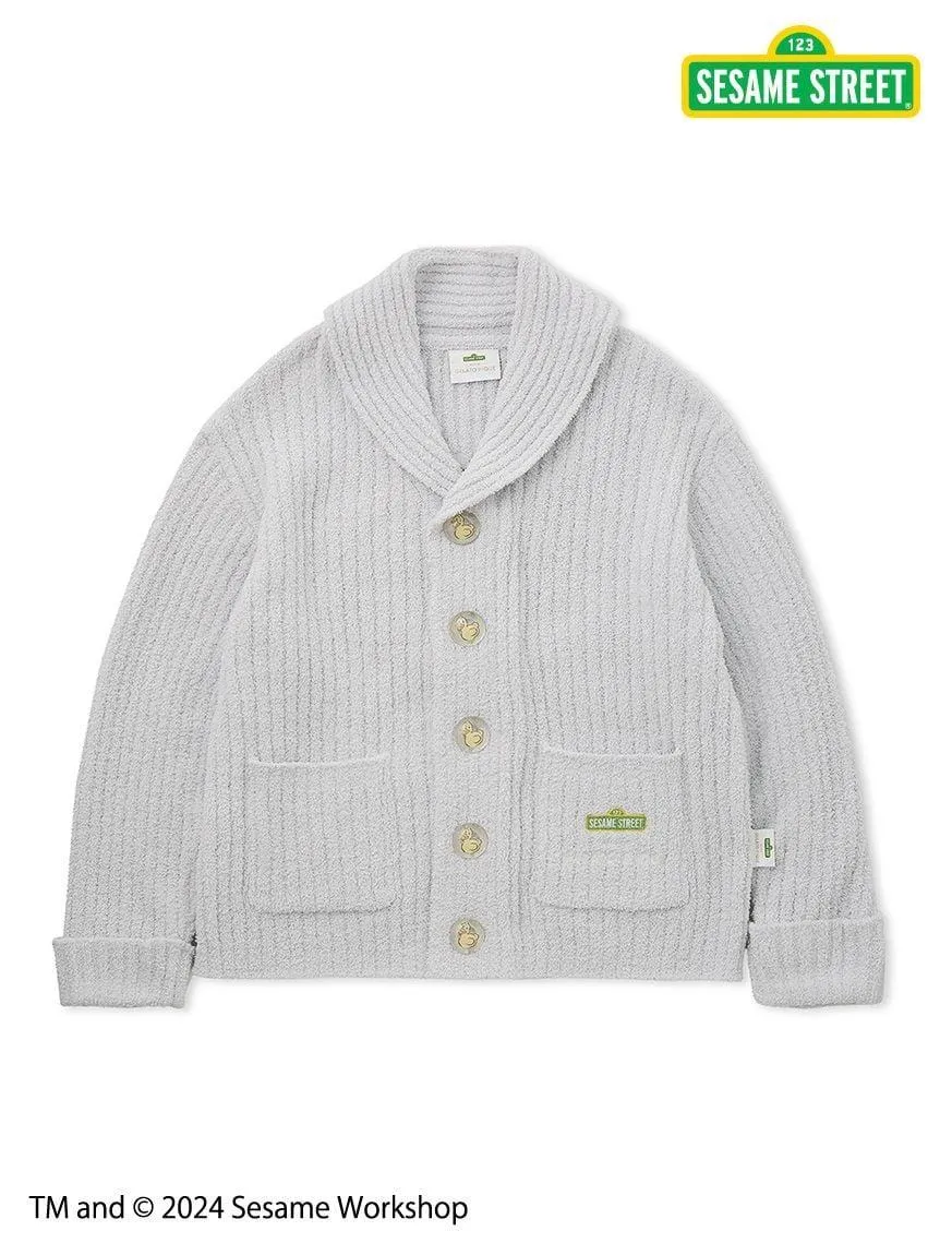 【SESAME STREET】【UNISEX】 Powder Motif Jacquard Shawl Cardigan gallery 4