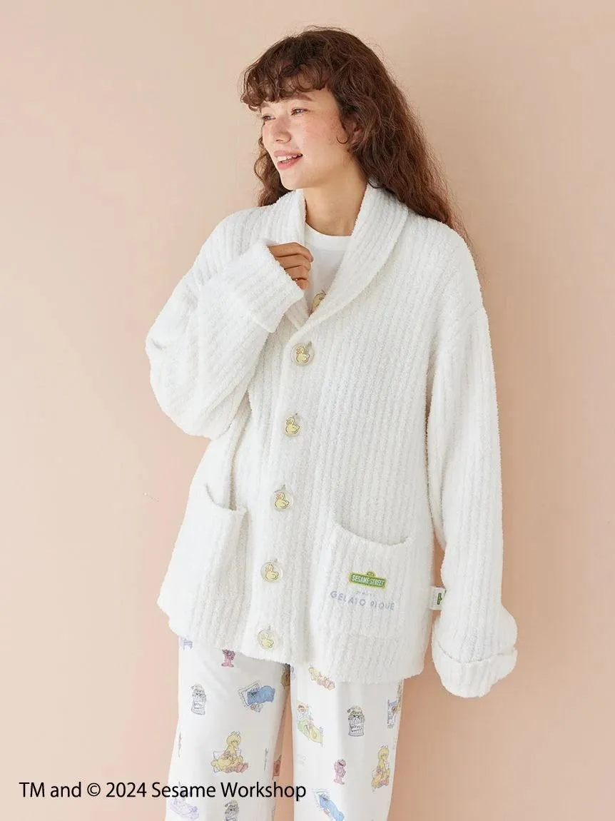 【SESAME STREET】【UNISEX】 Powder Motif Jacquard Shawl Cardigan gallery 9