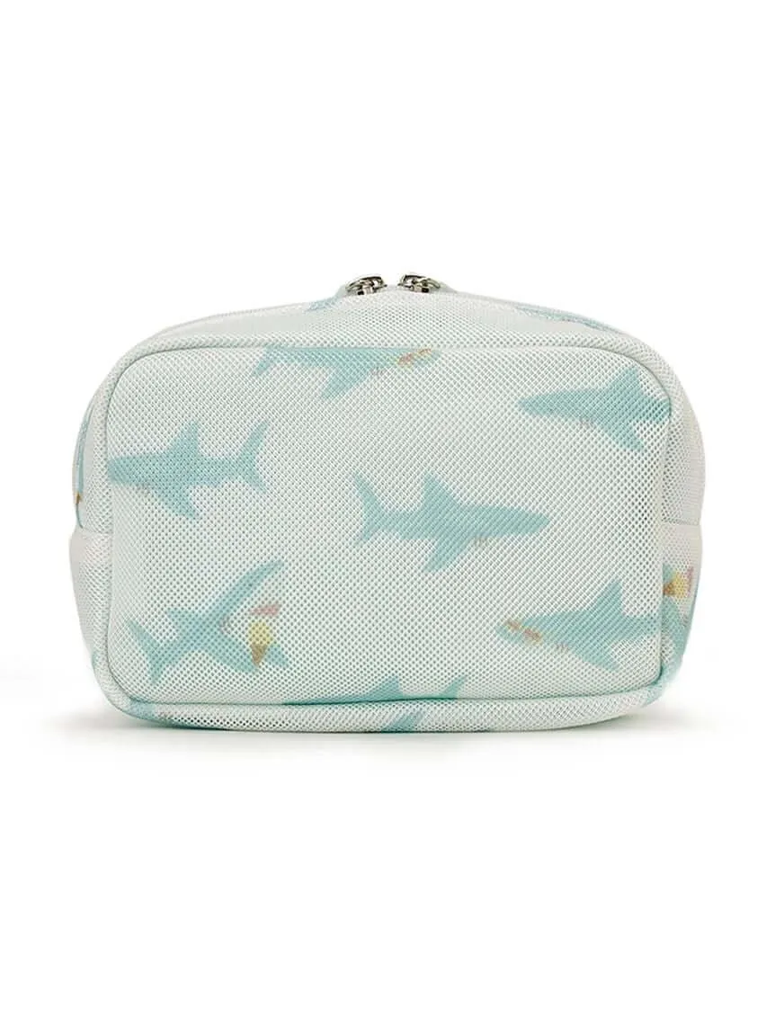 Shark Embroidered Pouch gallery 4