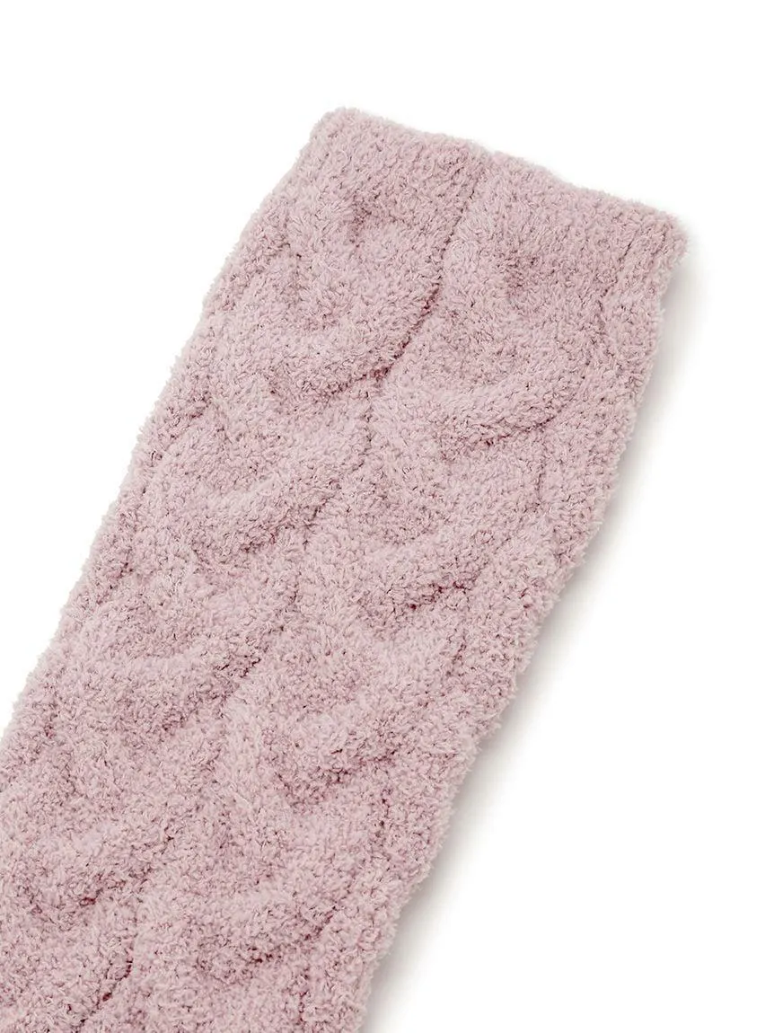 [Sleep] Cable Knit Long Socks gallery 4