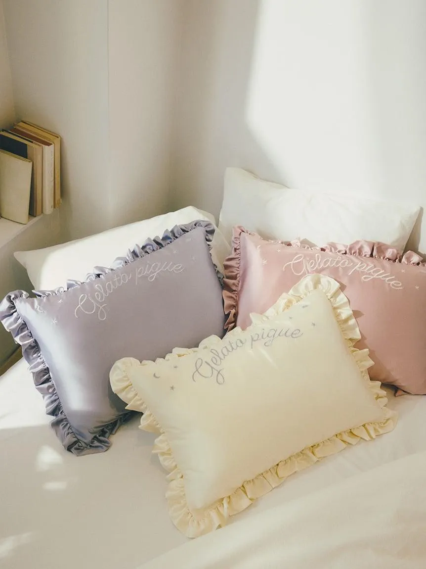 [Sleep] Satin Embroidery Pillow Case With Gift Package gallery 2