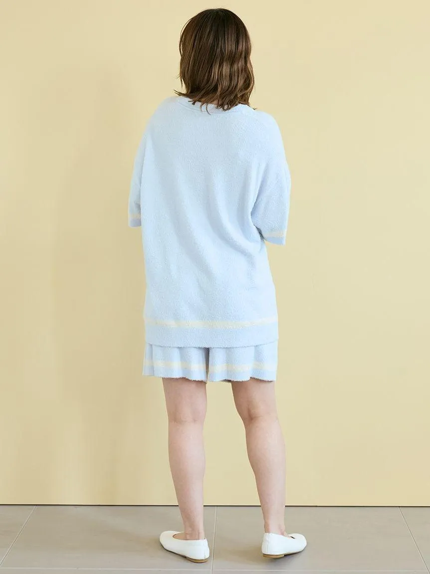 Smoothie Trim Line Short-sleeved Pullover & Shorts Set gallery 3