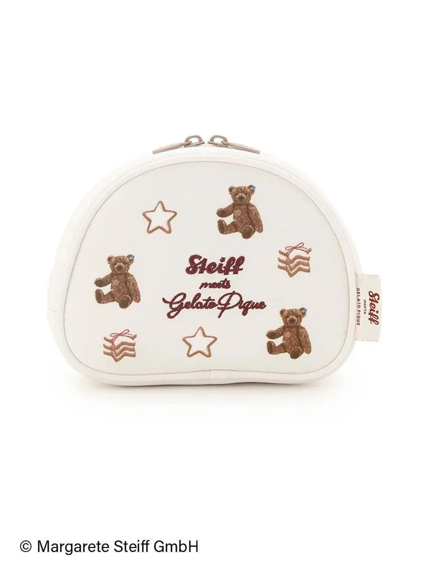 [Steiff] 55PB & Cookies All-over Pouch