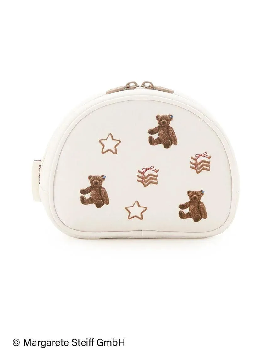 [Steiff] 55PB & Cookies All-over Pouch gallery 1