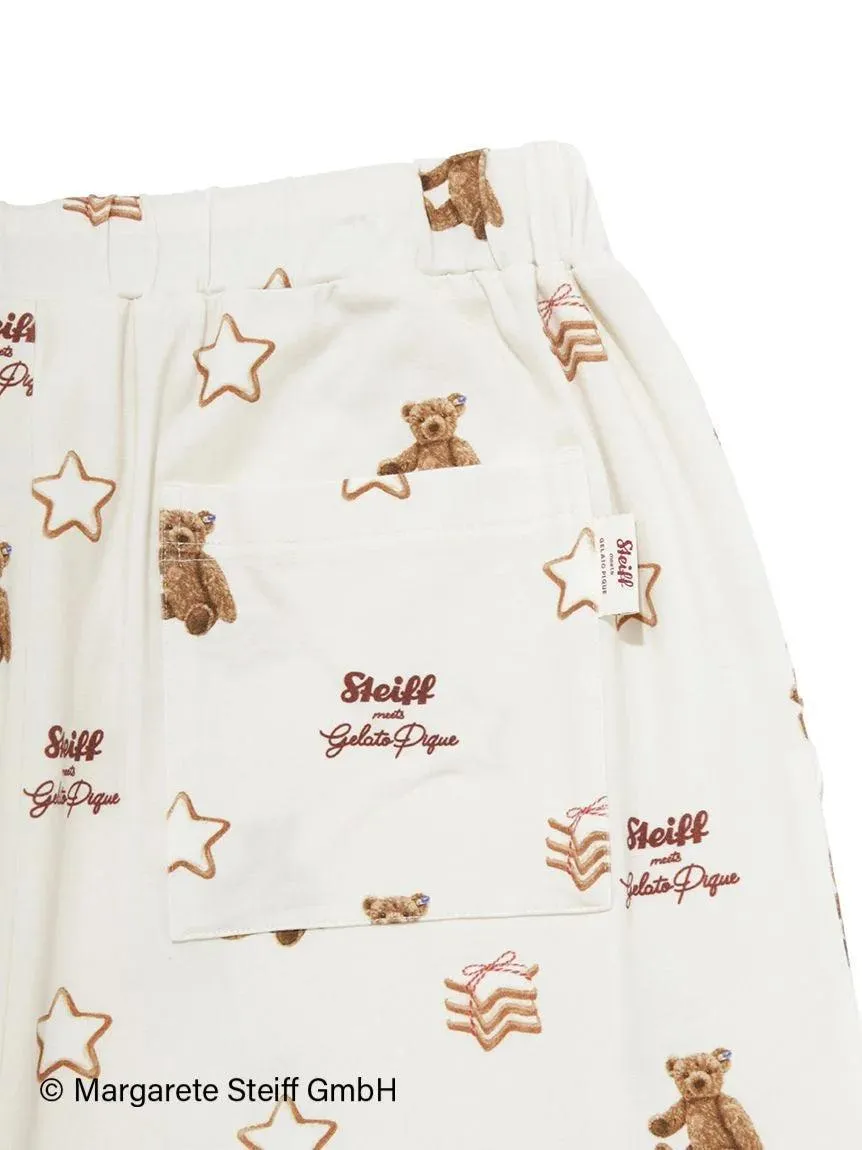 [Steiff] Men's All-over print long pants gallery 3