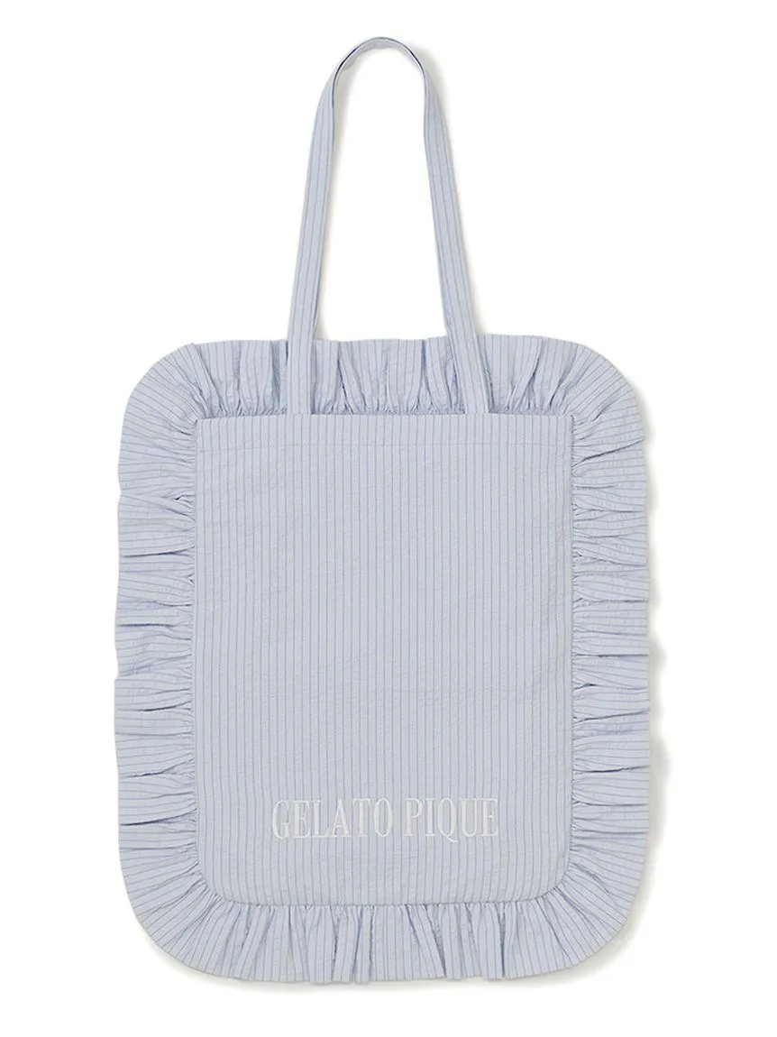 Striped Frill Tote Bag gallery 6