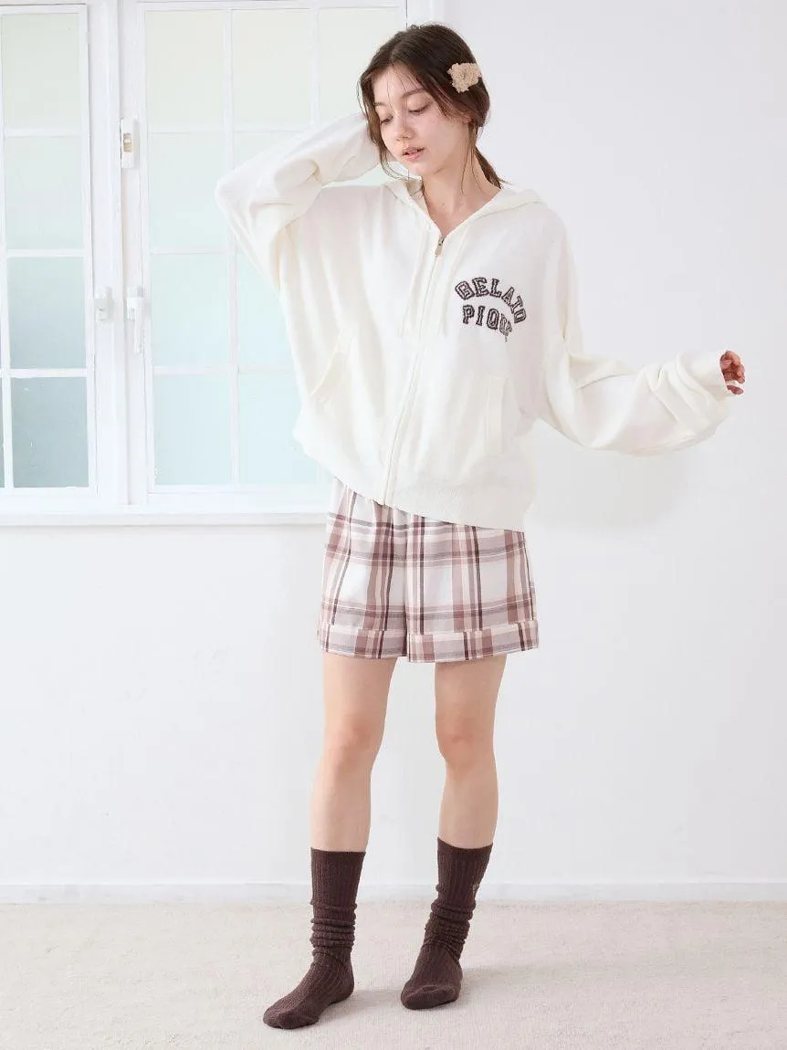 Trend Check Pattern Shorts gallery 9