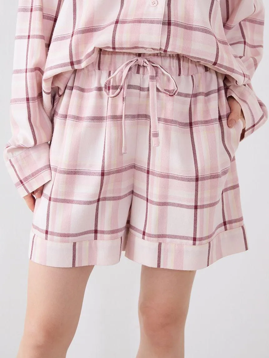 Trend Check Pattern Shorts gallery 6