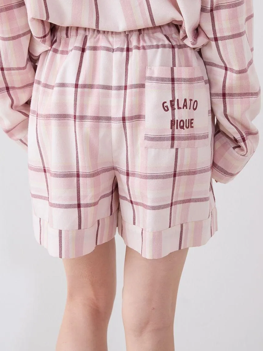 Trend Check Pattern Shorts gallery 5