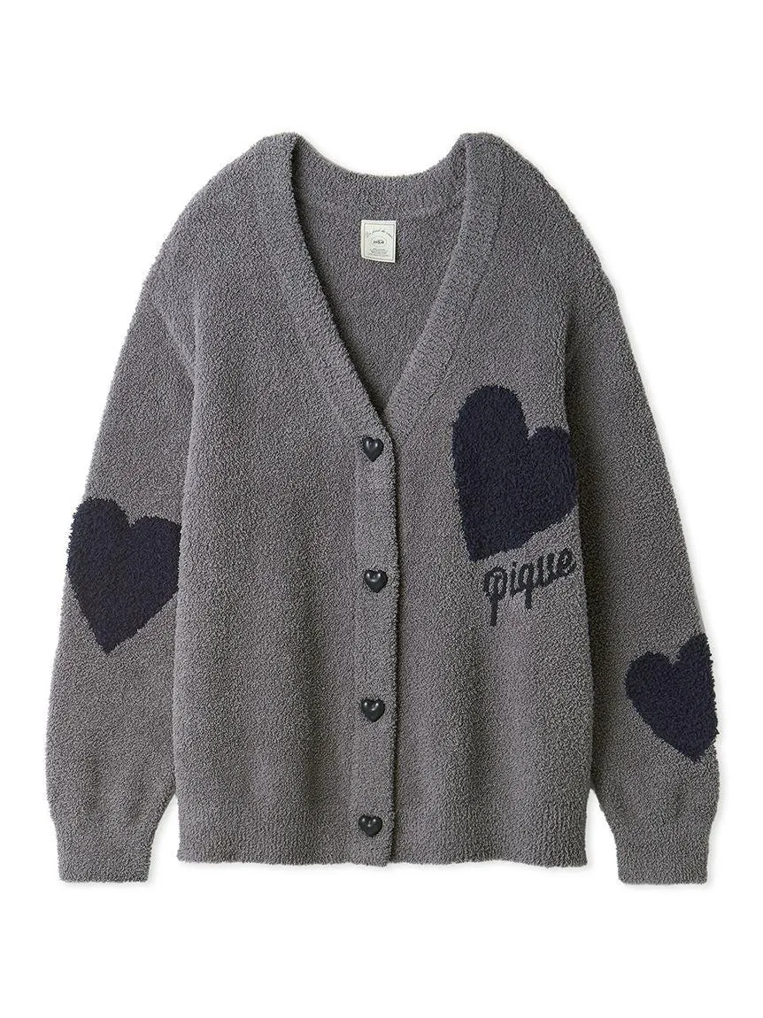 UNISEX Heart Jacquard Cardigan gallery 4