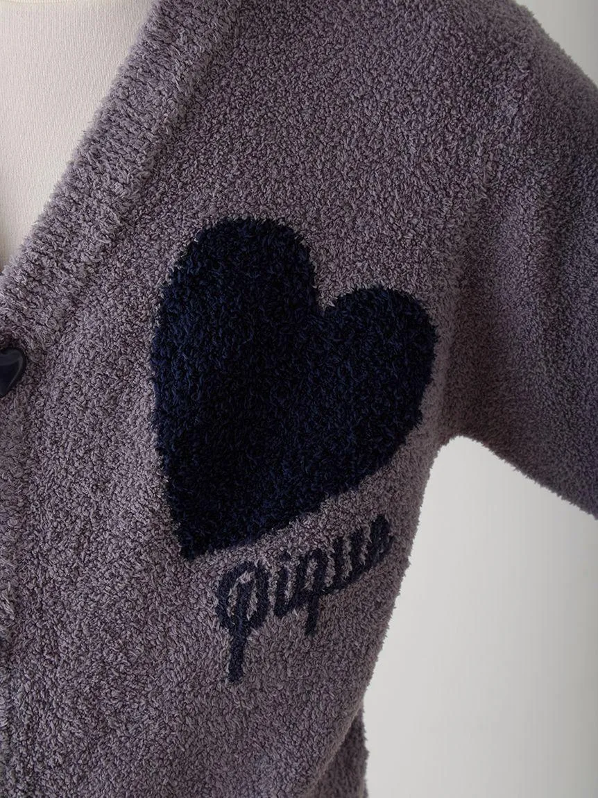 UNISEX Heart Jacquard Cardigan gallery 7