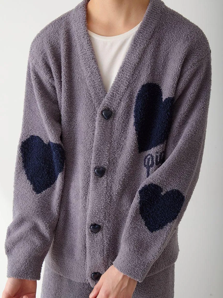 UNISEX Heart Jacquard Cardigan gallery 1