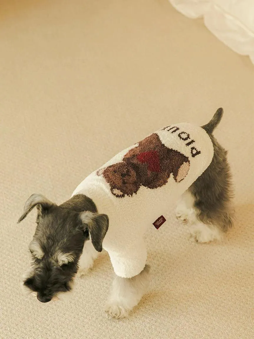 CAT&DOG Heart Bear Jacquard Pet Clothes gallery 5