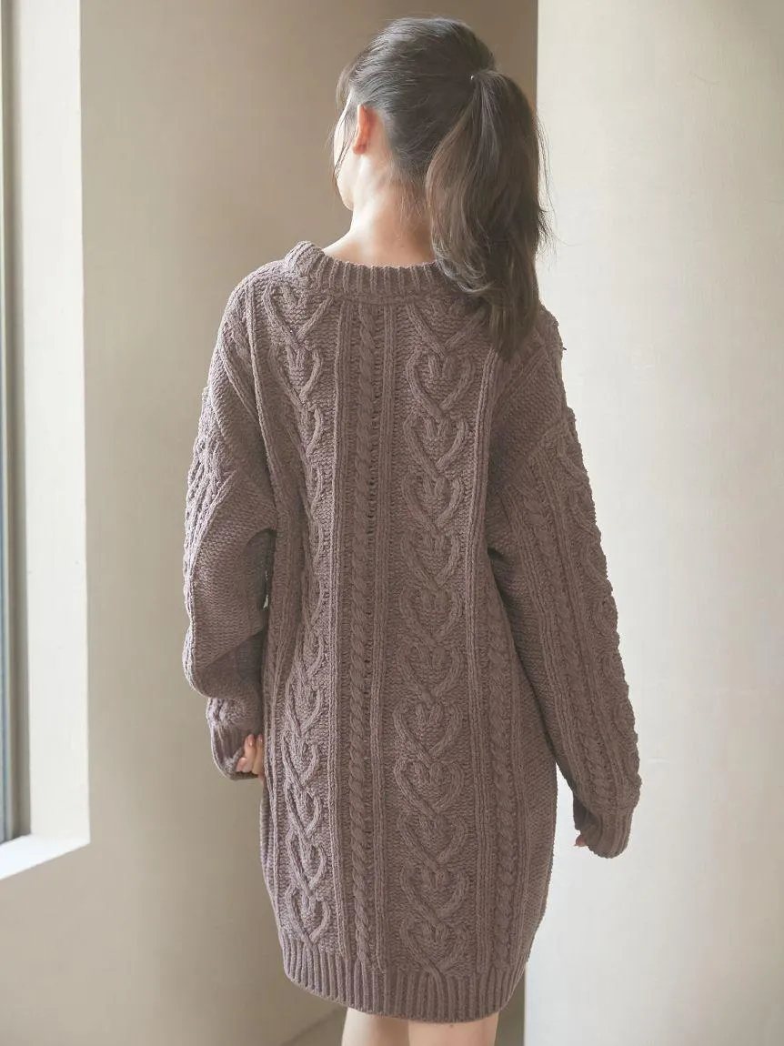 Heart Aran Knit Dress gallery 7