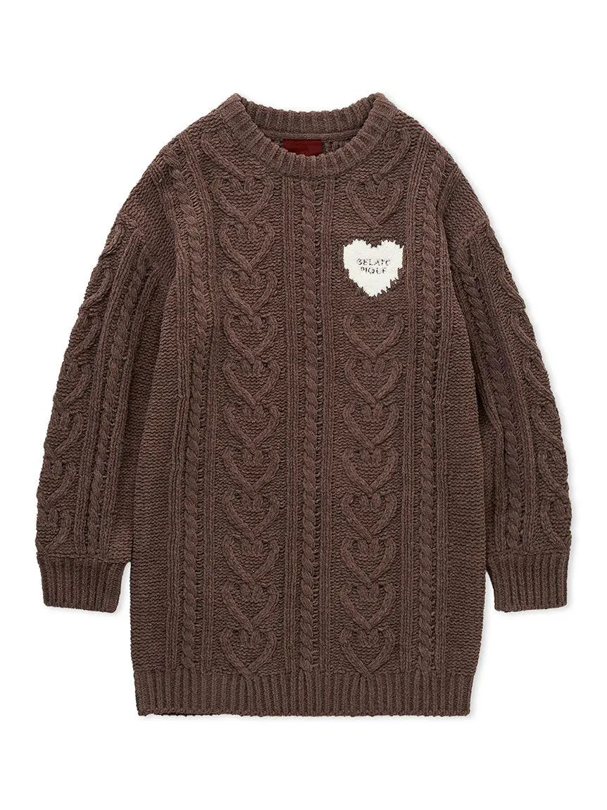 Heart Aran Knit Dress gallery 4