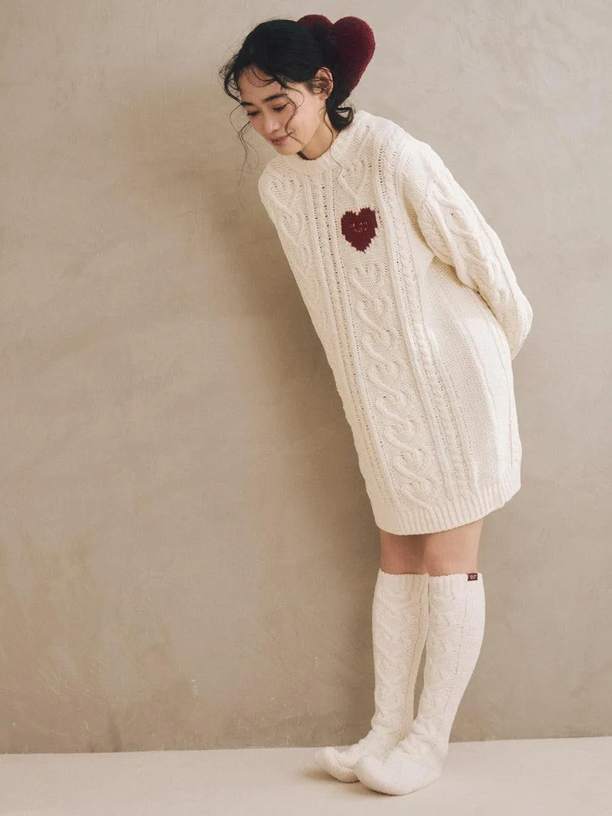 Heart Aran Knit Dress gallery 3