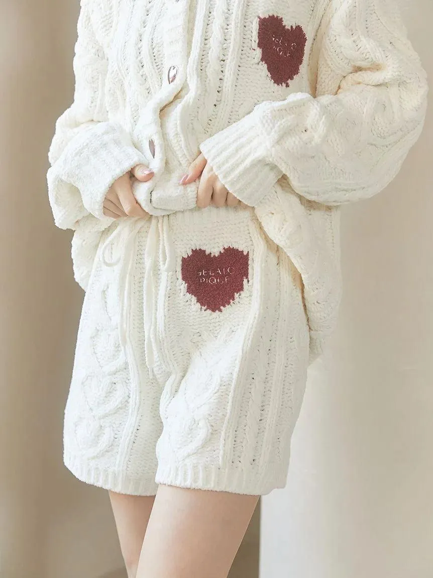 Heart Aran Lounge Shorts gallery 3