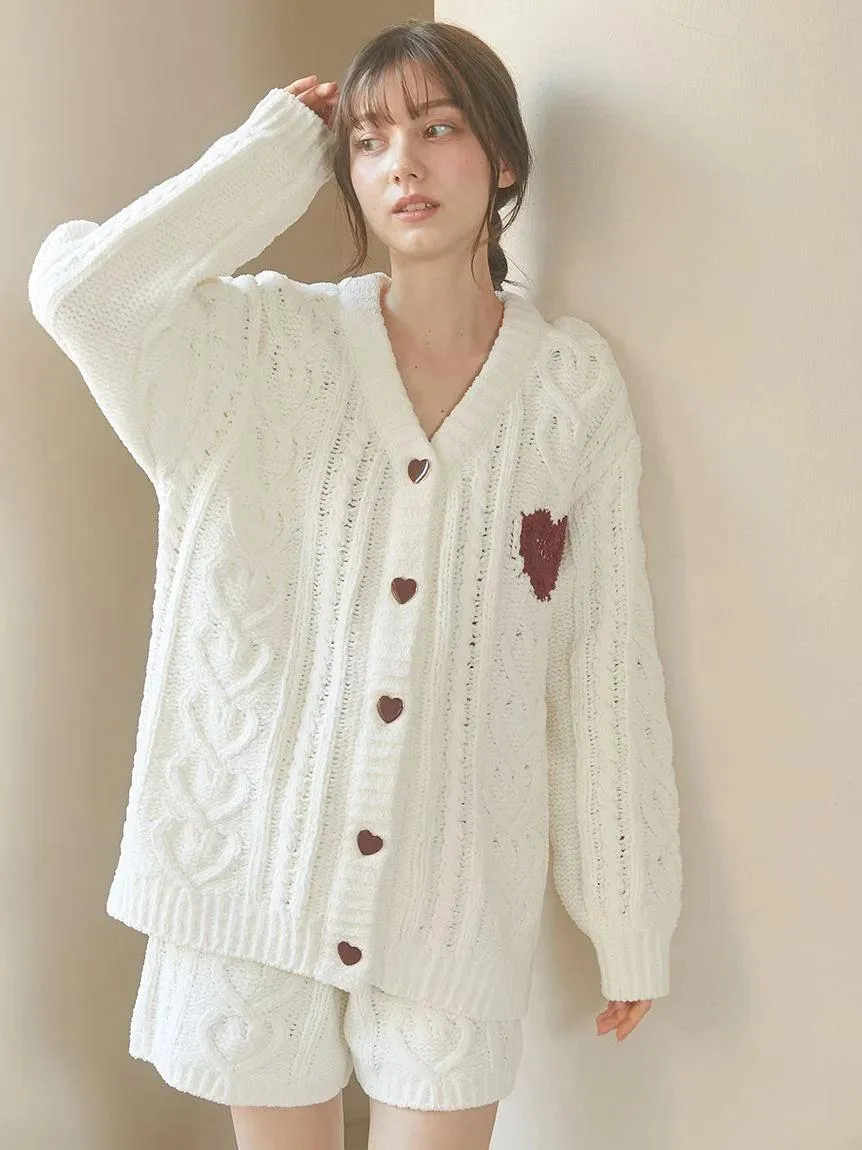 Heart Aran Lounge Shorts gallery 9