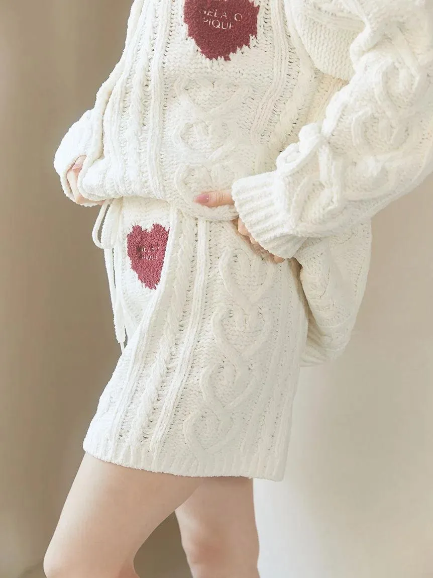 Heart Aran Lounge Shorts gallery 2
