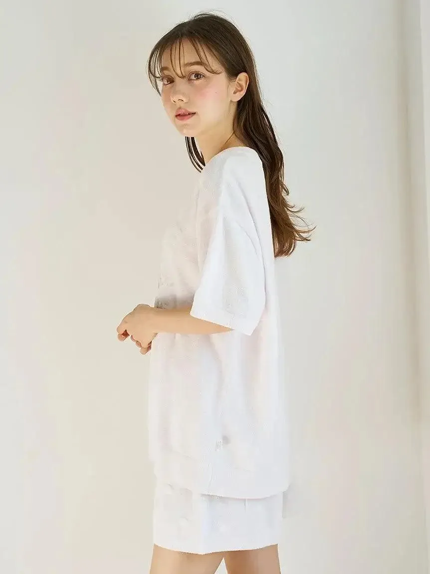 Women's Seal Jacquard Lounge Pullover & Shorts Set gallery 8