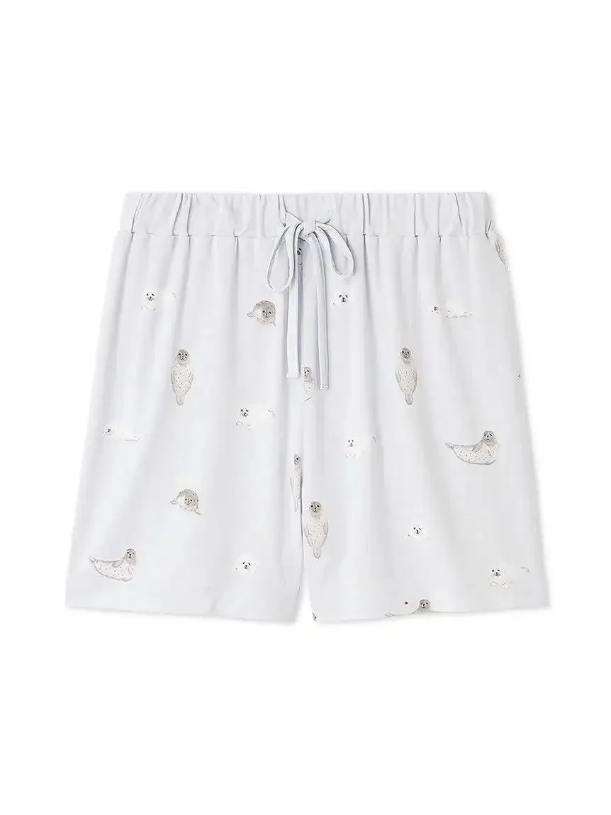 Women's Seal Print Lounge Shorts gallery 2